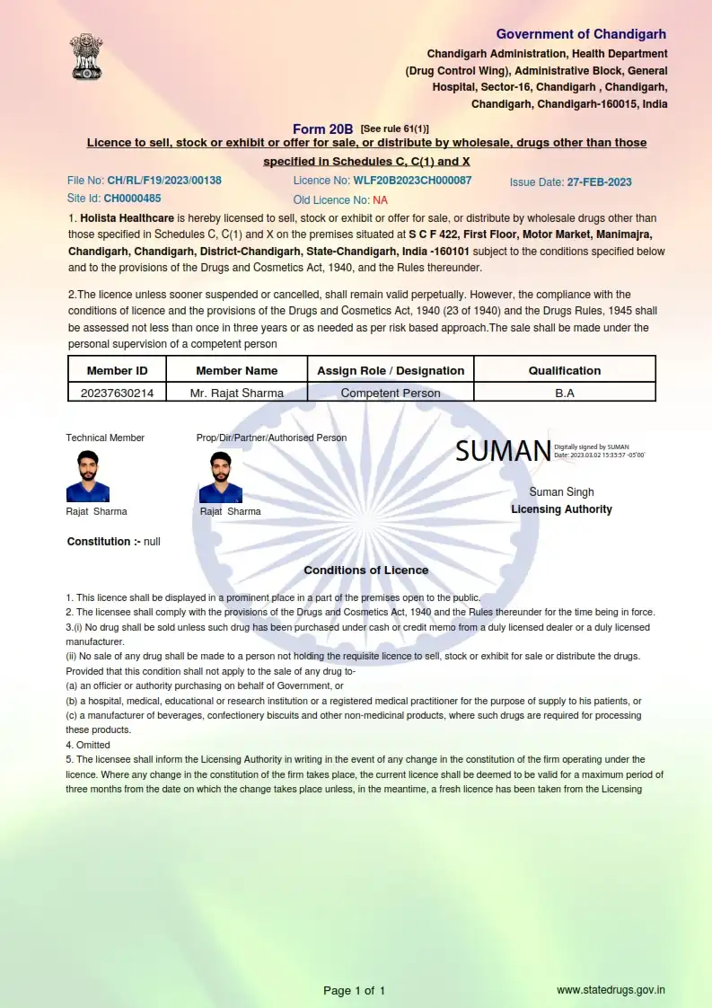 Holista Healthcare PCD Company Holista Healthcare PCD Company